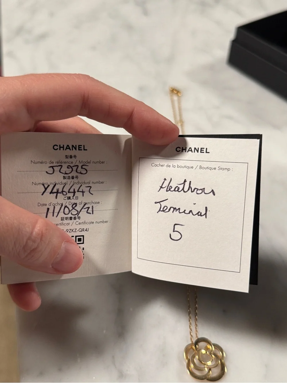 CHANEL pendant necklace